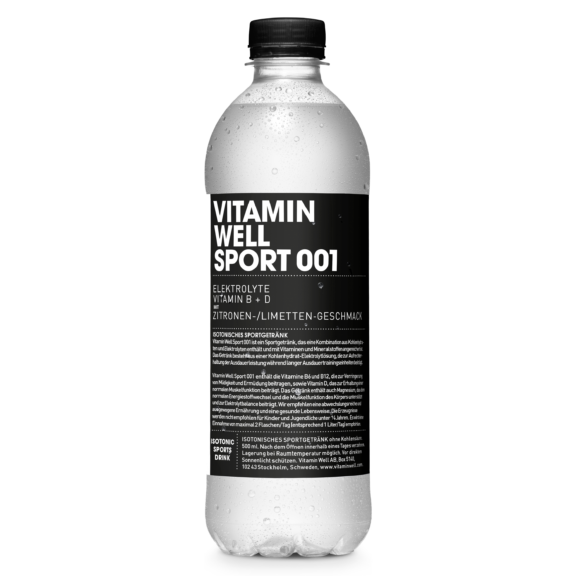 Vitamin Well sport 001 packshot single bottle