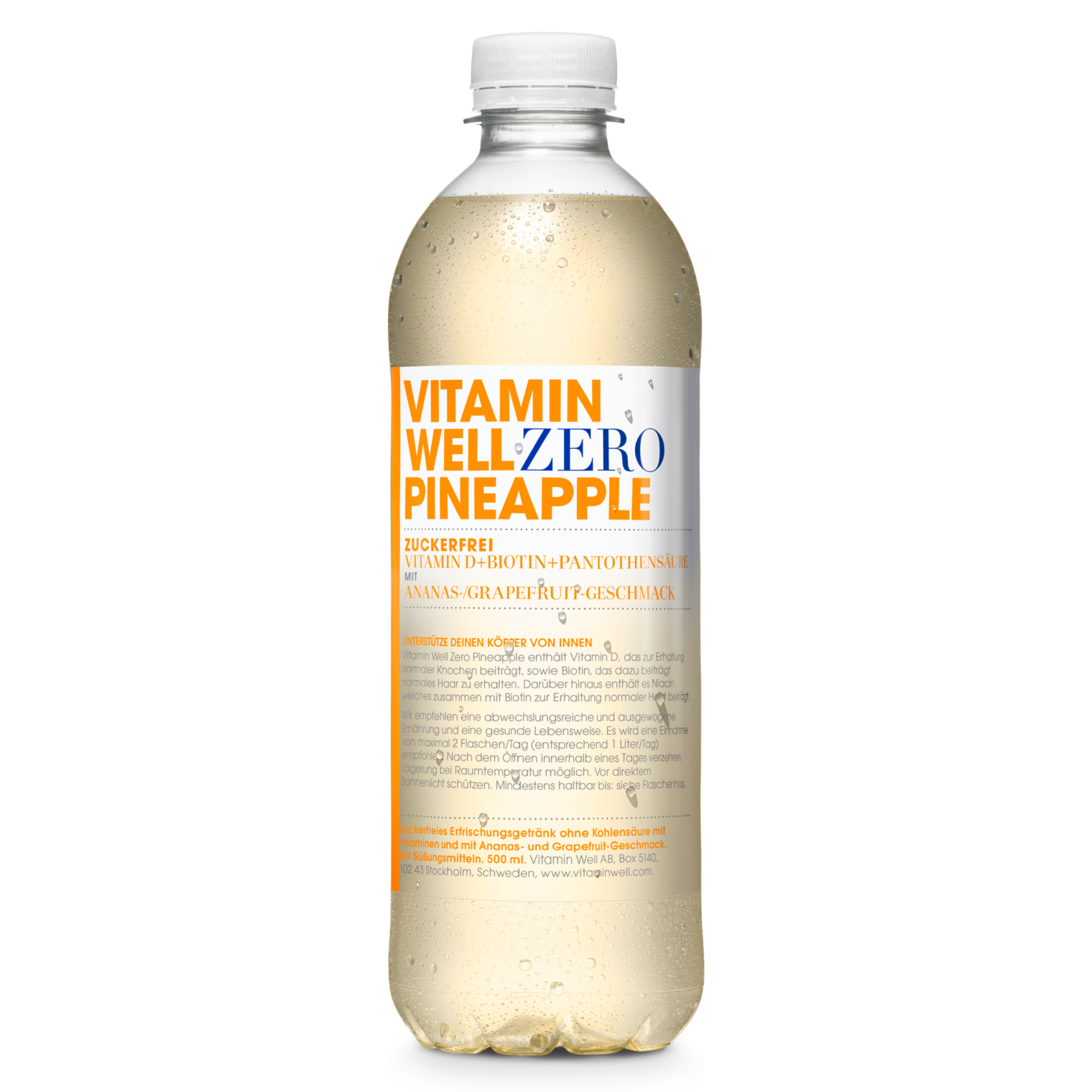 Vitamin Well Zero Pineapple single bottle